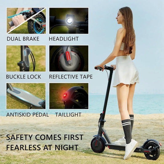 Trottinette électrique G5.0, batterie haute capacité 36 V 10,5 Ah, autonomie de 34 km, vitesse maximale de 30 km/h, moteur de 350 ch, pneus de 21,6 cm, pliable