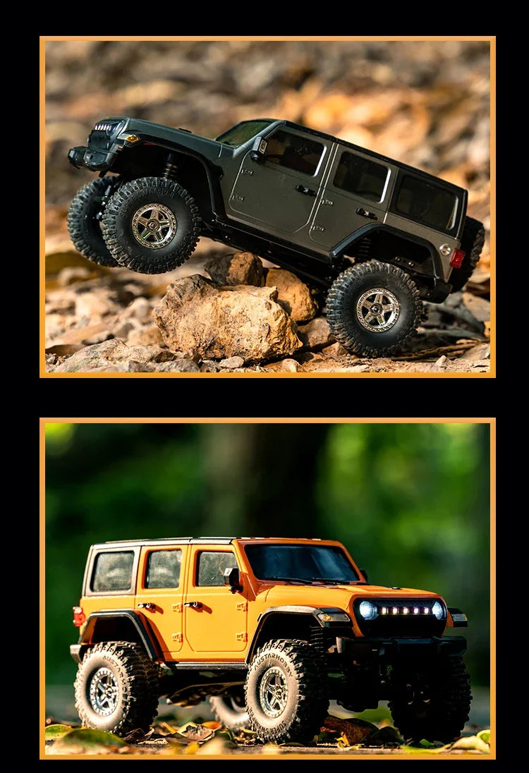 JJRC C8801 Voiture à chenilles 1:16 2,4 G 4 roues motrices avec lumières LED et freins à traîne, jouet brossé pour enfants