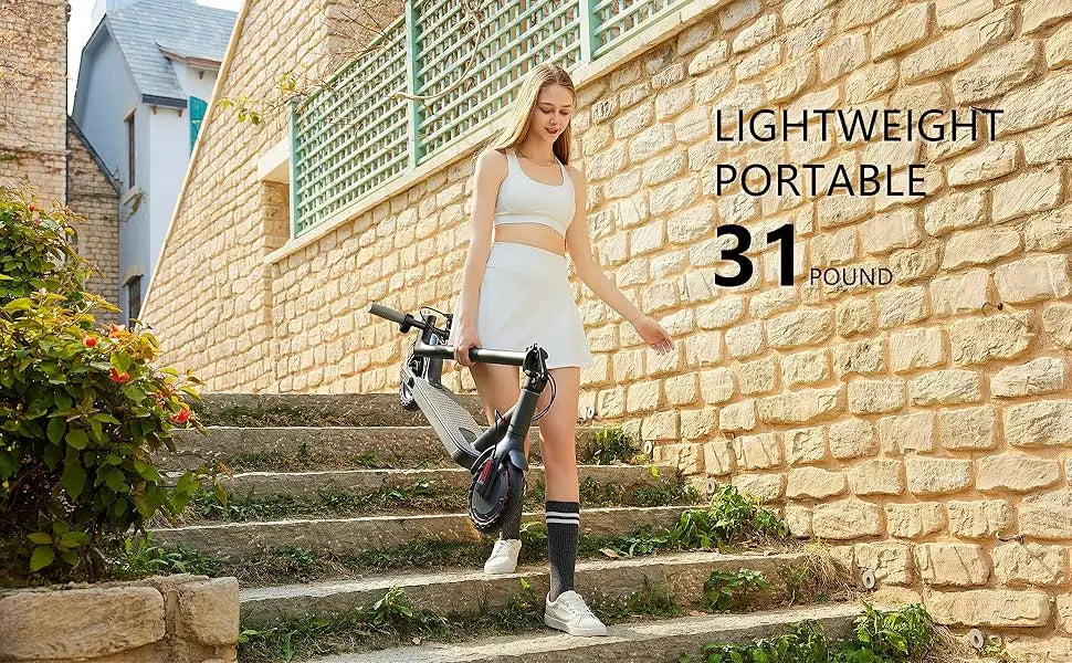 Trottinette électrique G5.0, batterie haute capacité 36 V 10,5 Ah, autonomie de 34 km, vitesse maximale de 30 km/h, moteur de 350 ch, pneus de 21,6 cm, pliable