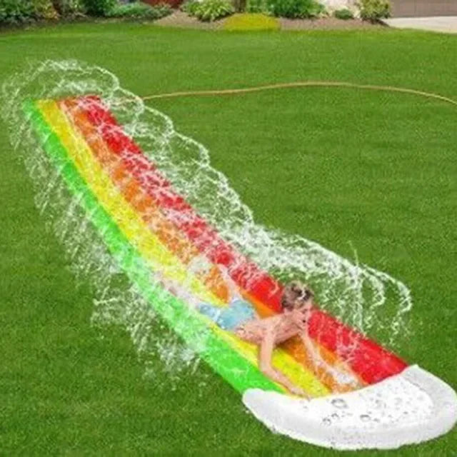 Toboggan aquatique gonflable pour jardin, jeux d'été pour enfants, toboggans aquatiques, jouets d'été pour enfants, jouets de pelouse