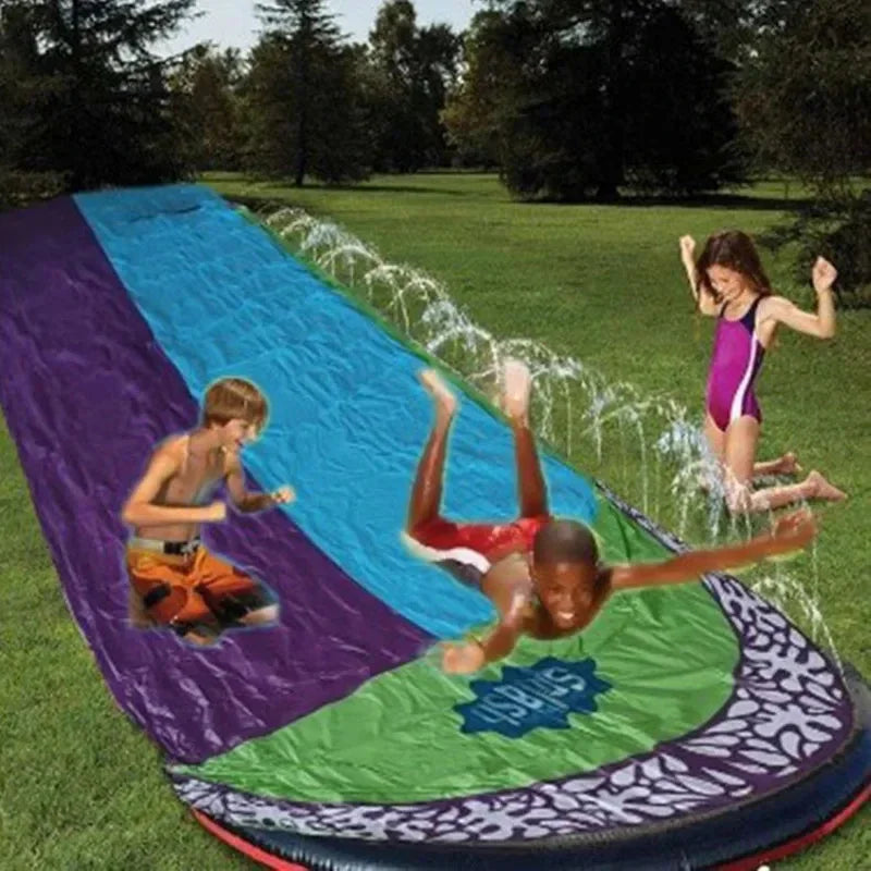 Toboggan aquatique gonflable pour jardin, jeux d'été pour enfants, toboggans aquatiques, jouets d'été pour enfants, jouets de pelouse