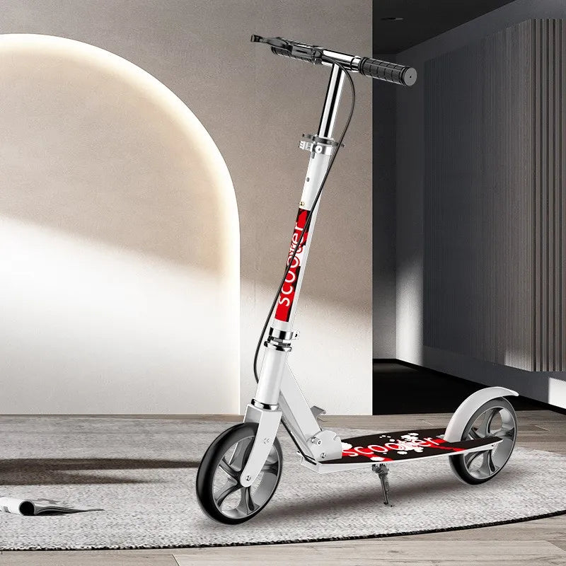 Trottinette 2024 pour adultes et adolescents, pliable, avec frein à main, idéale pour la ville.