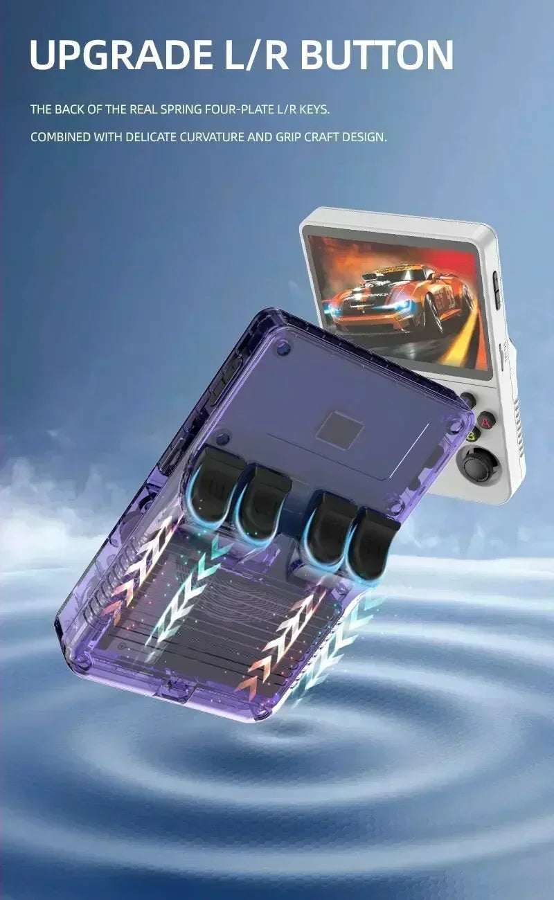 Console portable de jeux rétro compacte R36S, écran IPS 35 pouces, système Linux, 64 Go ou 128 Go de stockage interne, des milliers de jeux