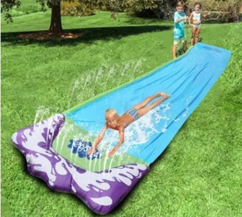 Toboggan aquatique gonflable pour jardin, jeux d'été pour enfants, toboggans aquatiques, jouets d'été pour enfants, jouets de pelouse