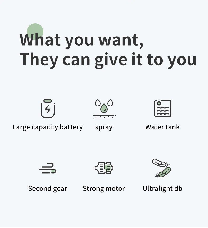 Mini climatiseur portable rechargeable par USB avec batterie de 1800 mAh et humidificateur – pour la maison et le bureau