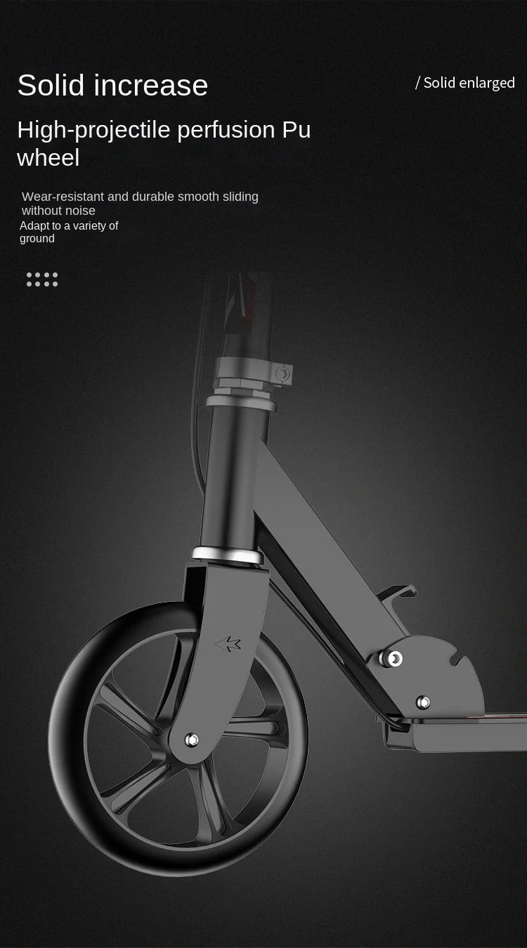 Trottinette 2024 pour adultes et adolescents, pliable, avec frein à main, idéale pour la ville.