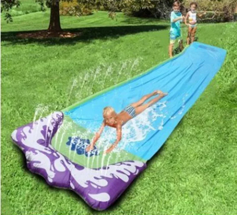 Toboggan aquatique gonflable pour jardin, jeux d'été pour enfants, toboggans aquatiques, jouets d'été pour enfants, jouets de pelouse