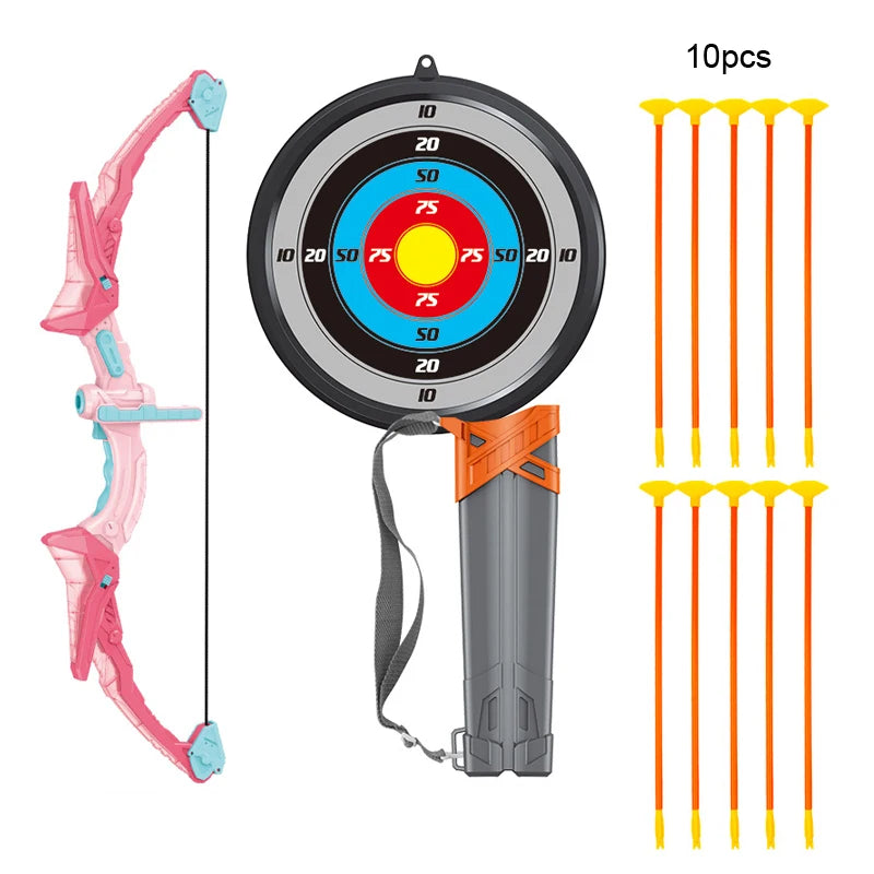 Arc et flèches lumineux pour enfants, jouet idéal pour les garçons et les filles de 3 à 12 ans. Cadeau de Noël parfait