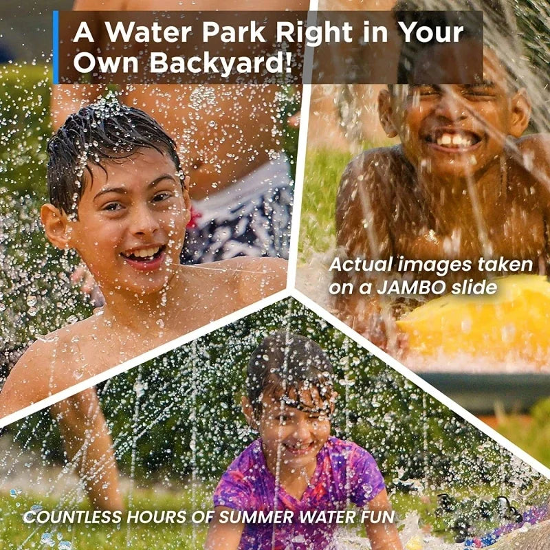 Toboggan aquatique gonflable pour jardin, jeux d'été pour enfants, toboggans aquatiques, jouets d'été pour enfants, jouets de pelouse