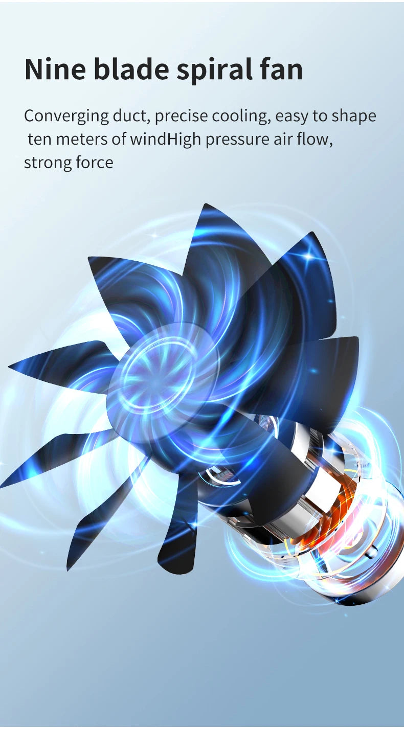 Mini climatiseur portable rechargeable par USB avec batterie de 1800 mAh et humidificateur – pour la maison et le bureau