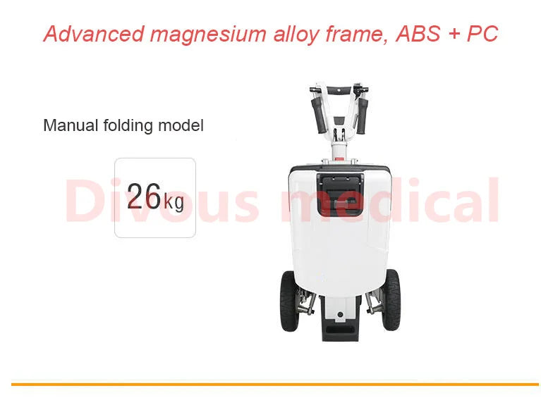 Scooter de mobilité 35km en autonomie , tricycle pliable pour adultes homologué pour le transport aérien, voiture électrique