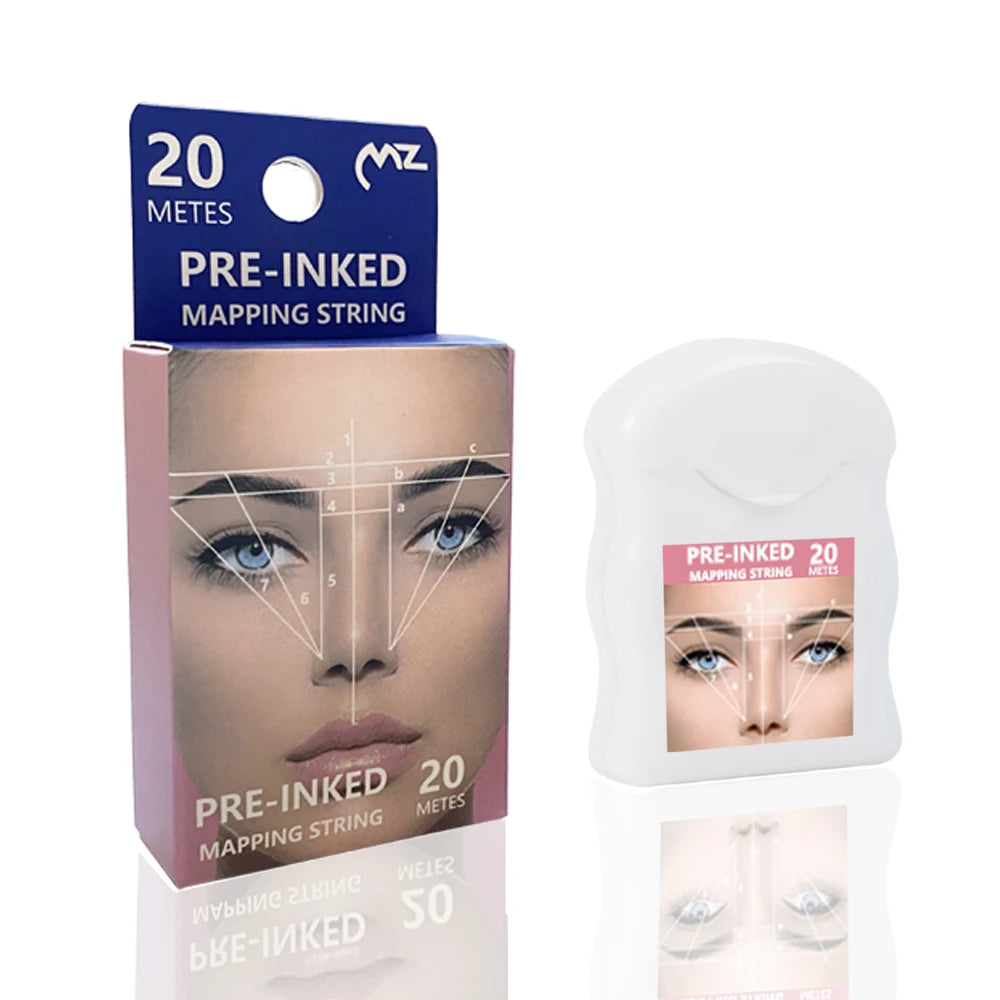 Kits d'outils de conception de sourcils, crayon de microblading, pochoir, autocollant, règle de mise en forme, cartographie, marqueur de ligne pré-encré, fournitures de tatouage