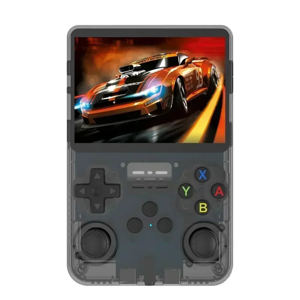 Console portable de jeux rétro compacte R36S, écran IPS 35 pouces, système Linux, 64 Go ou 128 Go de stockage interne, des milliers de jeux