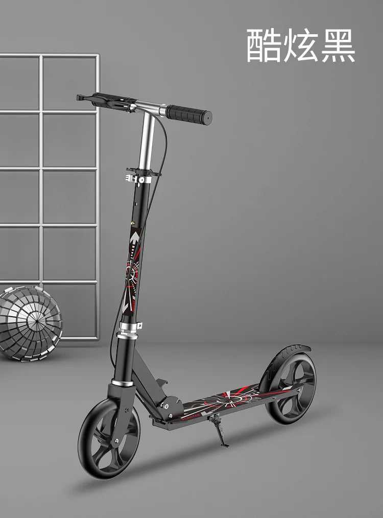Trottinette 2024 pour adultes et adolescents, pliable, avec frein à main, idéale pour la ville.