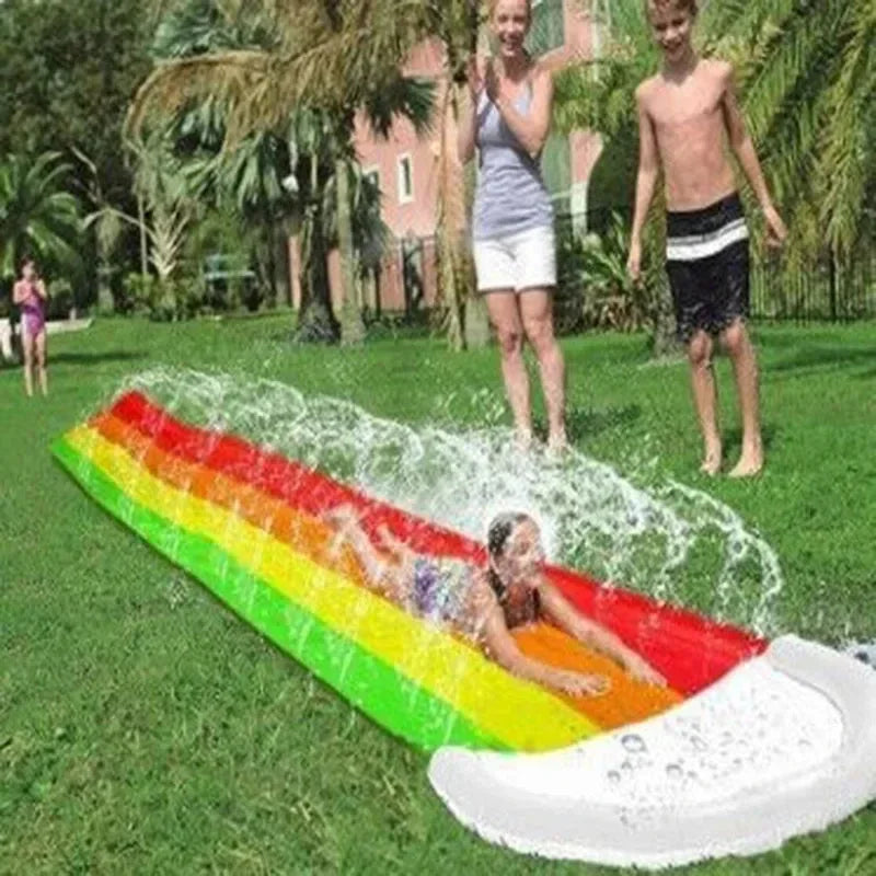 Toboggan aquatique gonflable pour jardin, jeux d'été pour enfants, toboggans aquatiques, jouets d'été pour enfants, jouets de pelouse