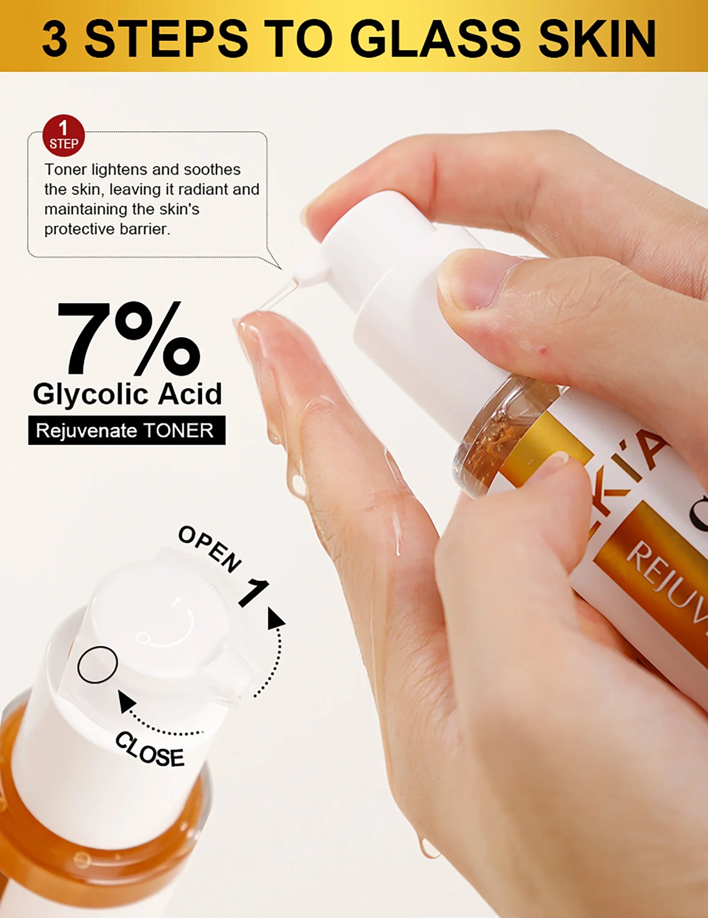 Kit de rajeunissement cutané LKIAE, éclaircissant, hydratant, nettoyant, anti-taches, anti-imperfections, anti-rides, unifiant le teint pour femmes et hommes