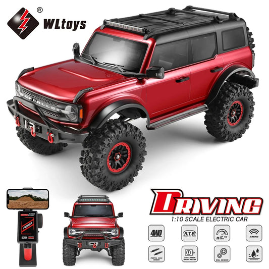 WLtoys 104020 1/10 Voiture RC Professionnelle Tout-Terrain 4x4 2.4G 4WD Voitures Télécommandées 45 Minutes Autonomie Voiture d'Escalade Jouet Adulte