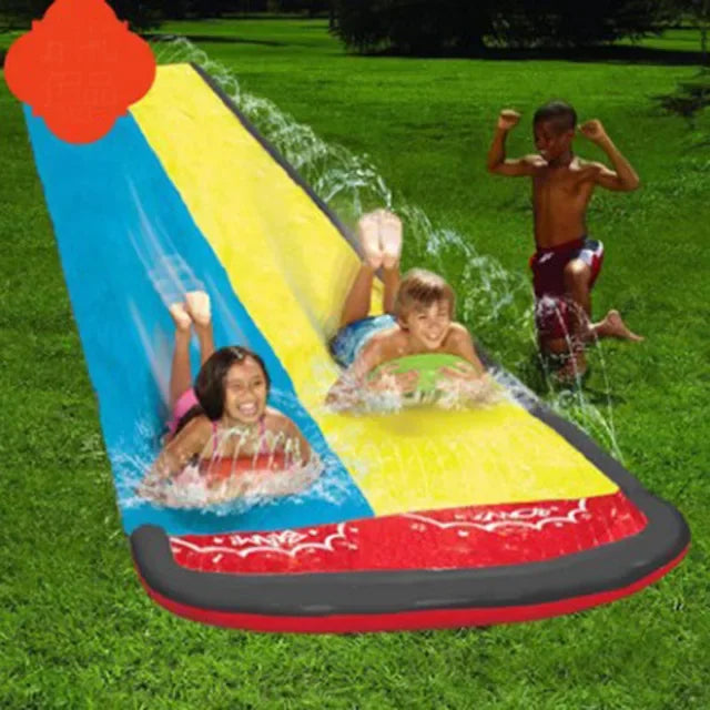 Toboggan aquatique gonflable pour jardin, jeux d'été pour enfants, toboggans aquatiques, jouets d'été pour enfants, jouets de pelouse