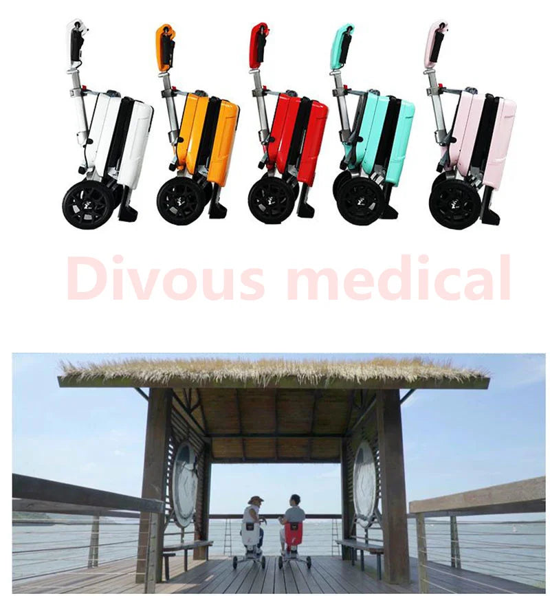 Scooter de mobilité 35km en autonomie , tricycle pliable pour adultes homologué pour le transport aérien, voiture électrique