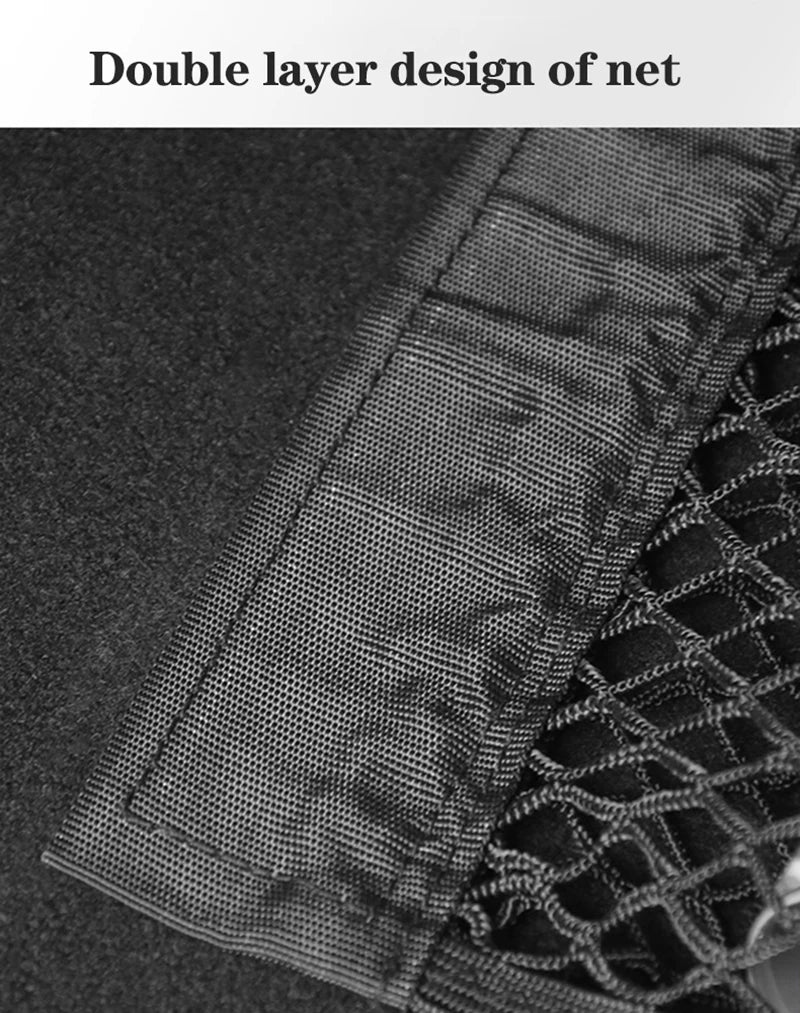 Filet de rangement pour siège arrière de voiture, pochette en maille, filet élastique, autocollant magique, sac de rangement portable universel, accessoires de voiture