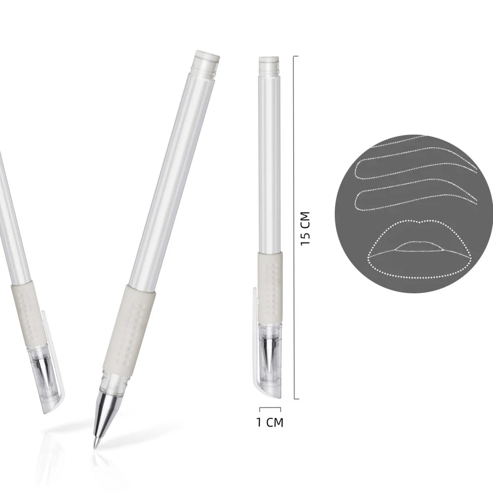 Kits d'outils de conception de sourcils, crayon de microblading, pochoir, autocollant, règle de mise en forme, cartographie, marqueur de ligne pré-encré, fournitures de tatouage