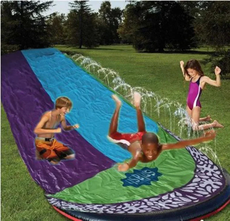 Toboggan aquatique gonflable pour jardin, jeux d'été pour enfants, toboggans aquatiques, jouets d'été pour enfants, jouets de pelouse
