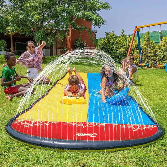 Toboggan aquatique gonflable pour jardin, jeux d'été pour enfants, toboggans aquatiques, jouets d'été pour enfants, jouets de pelouse