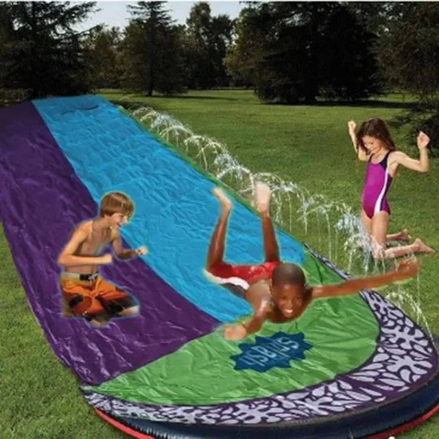 Toboggan aquatique gonflable pour jardin, jeux d'été pour enfants, toboggans aquatiques, jouets d'été pour enfants, jouets de pelouse