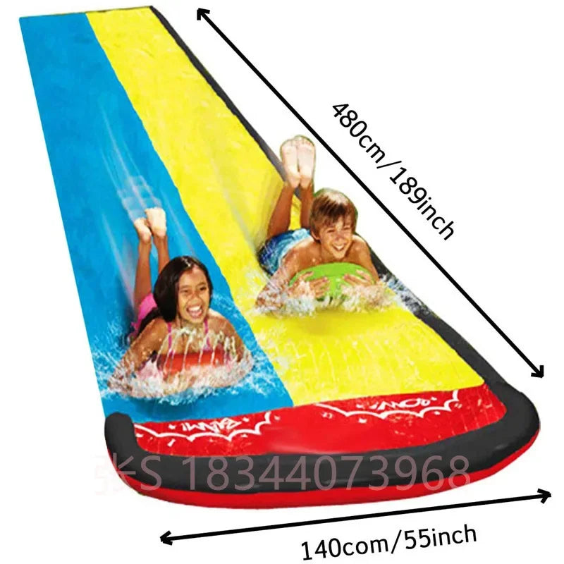 Toboggan aquatique gonflable pour jardin, jeux d'été pour enfants, toboggans aquatiques, jouets d'été pour enfants, jouets de pelouse